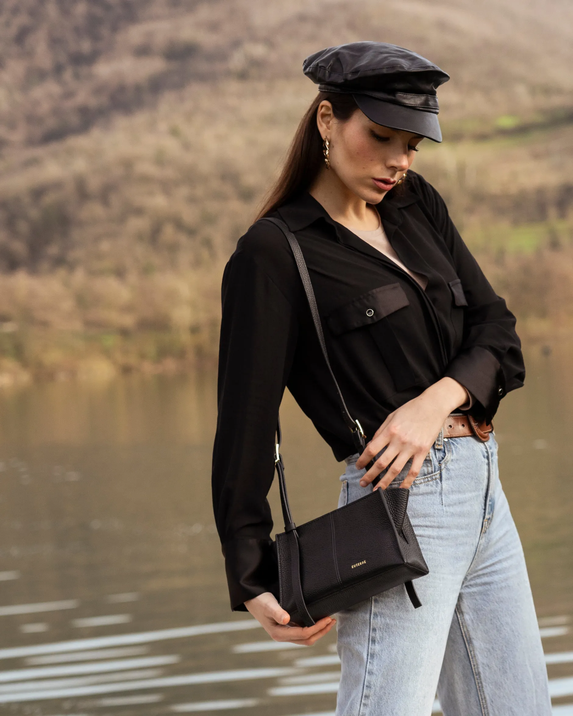 fosca_mini_black_martellato_3.webp Store Euterpe Studio Fosca Mini Black Martellato